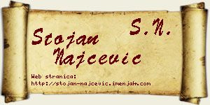 Stojan Najčević vizit kartica